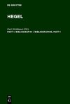 Hegel Bibliography / Hegel Bibliographie. [Part I]