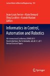 Informatics in Control, Automation and Robotics