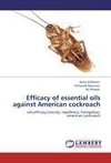 Efficacy of essential oils against American cockroach