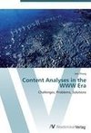 Content Analyses in the WWW Era