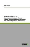 Die Wiederbelebung des Diakonissenamtes durch Theodor Fliedner unter Einbeziehung der Quelle 