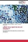 ¿Qué es y qué no es un cluster?