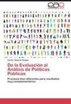 De la Evaluación al Análisis de Políticas Públicas