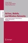 Ad-hoc, Mobile, and Wireless Networks