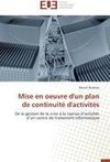 Mise en oeuvre d'un plan de continuité d'activités