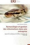 Rumorologie et gestion des informations dans une entreprise