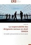 La responsabilité des dirigeants sociaux en droit OHADA