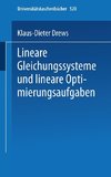 Lineare Gleichungssysteme und lineare Optimierungsaufgaben