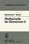 Mathematik für Ökonomen II