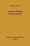 Uniqueness Theorems in Linear Elasticity