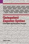 Quiegolani Zapotec Syntax