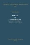 Analysis und Zahlentheorie