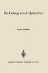 Die Geltung von Rechtsnormen