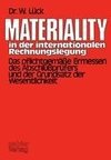 Materiality in der internationalen Rechnungslegung