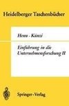 Einführung in die Unternehmensforschung II