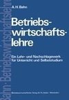 Betriebswirtschaftslehre