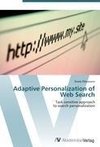 Adaptive Personalization of Web Search