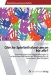 Gleiche Spielteilhabechancen  für alle?