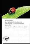 Sur la Beta-Réduction de Filtrations d'Anneaux et de Modules