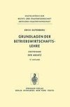 Grundlagen der Betriebswirtschaftslehre