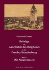 Beiträge zur Geschichte des Bergbaus in der Provinz Brandenburg