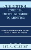 Emigration from the United Kingdom to America V17