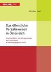 Das öffentliche Vergabewesen in Österreich