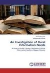 An Investigation of Rural Information Needs