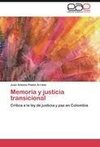 Memoria y justicia transicional