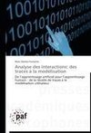 Analyse des interactions: des traces à la modélisation