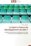 Le Sport à l'heure du développement durable ?