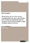 The Relations between the German Constitutional Court, the Court of Justice of the European Communities and the European Court of Human Rights in light of Human Rights Protection