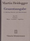 Gesamtausgabe. 4 Abteilungen / Seminare. Platon - Aristoteles - Augustinus