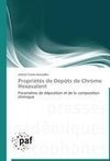 Propriétés de Dépôts de Chrome Hexavalent