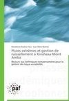 Pluies extrêmes et gestion de ruissellement à Kinshasa-Mont Amba