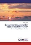 Government investment in Special Needs Education