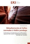 Détachements et failles normales à faible pendage