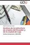 Análisis de la estructura de empleo del Ecuador y de la ciudad de Loja