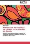 Prevención de violencia de género en la relación de pareja