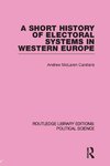 Carstairs, A: Short History of Electoral Systems in Western