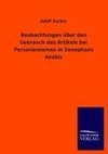 Beobachtungen über den Gebrauch des Artikels bei Personennamen in Xenophons Anabis