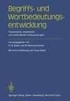 Begriffs- und Wortbedeutungsentwicklung