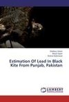 Estimation Of Lead In Black Kite From Punjab, Pakistan