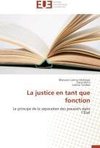 La justice en tant que fonction