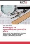 Estrategias de aprendizaje en geometría plana