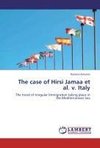 The case of Hirsi Jamaa et al. v. Italy