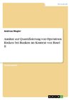 Ansätze zur Quantifizierung von Operativen Risiken bei Banken im Kontext von Basel II