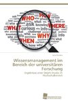 Meinke, J: Wissensmanagement im Bereich der universitären Fo