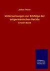 Untersuchungen zur Erbfolge der ostgermanischen Rechte