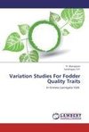 Variation Studies For Fodder Quality Traits